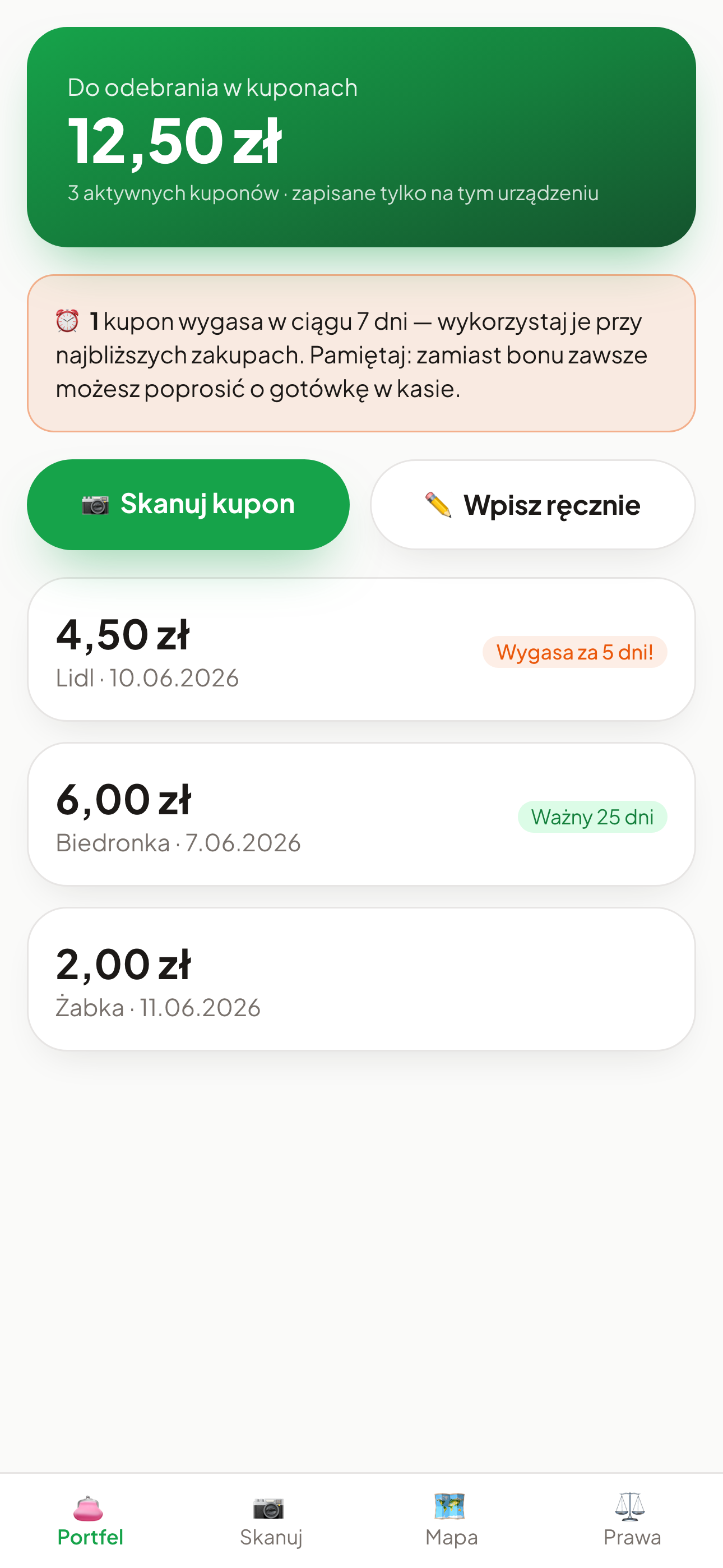 1 · Portfel — „Bony zawsze pod ręką”