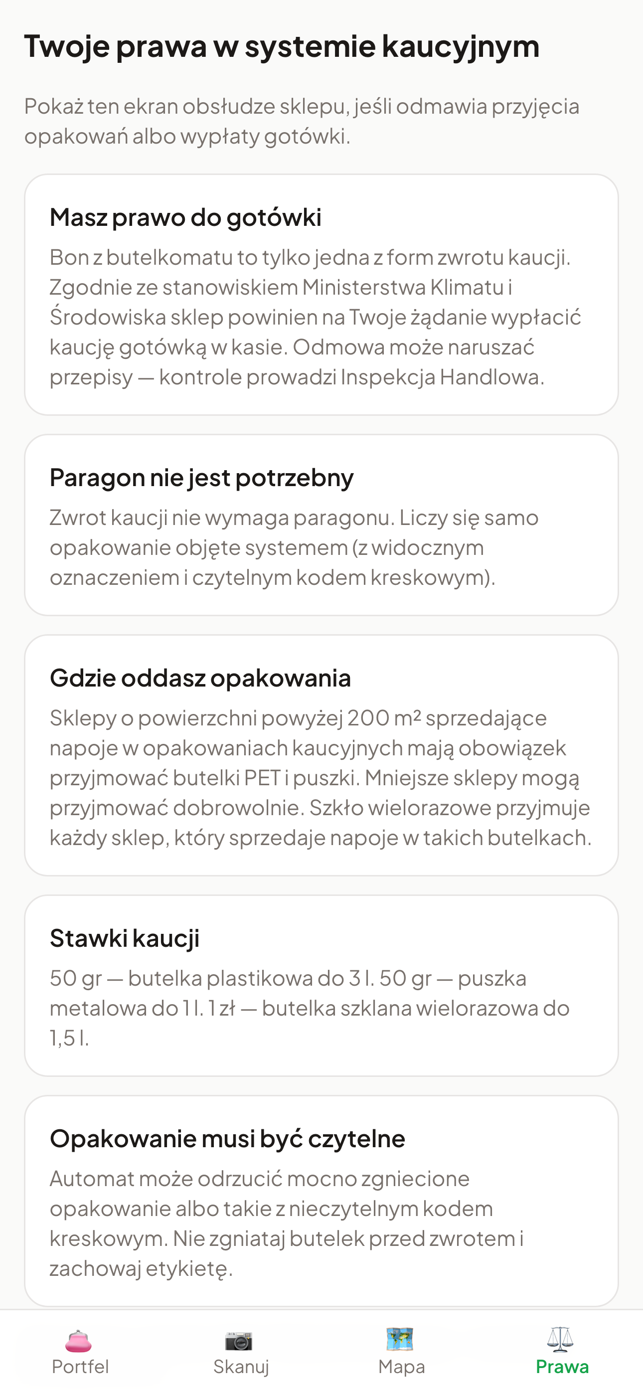 5 · Prawa — „Gotówka? Masz do niej prawo”